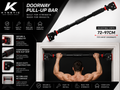 Kynetic IronGrip™ Doorway Pull-Up Bar | No-Screw Home Gym Trainer