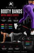 Kynetic Ankle Resistance Bands with Cuffs – Adjustable Glute & Leg Workout Bands for Women & Men | Home Gym Equipment for Kickbacks, Hip Thrusts & Strength Training
